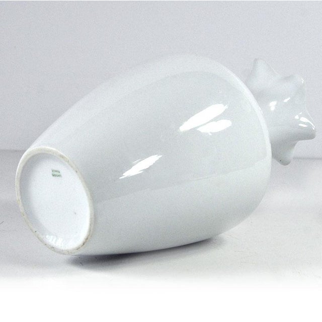 French Porcelain Vase from Limoges, 1980s, in Very Good conditions. Designed 1980 to 1989 This piece has an attribution...