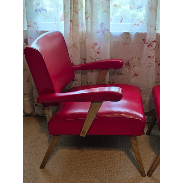 1950s Atomic 1950s Mid-Century Modern Viking Artline Chairs - Set of 2 For Sale - Image 5 of 10