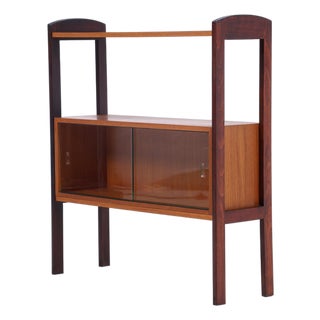 Vintage Teak and Glass Dresser, 1960s For Sale