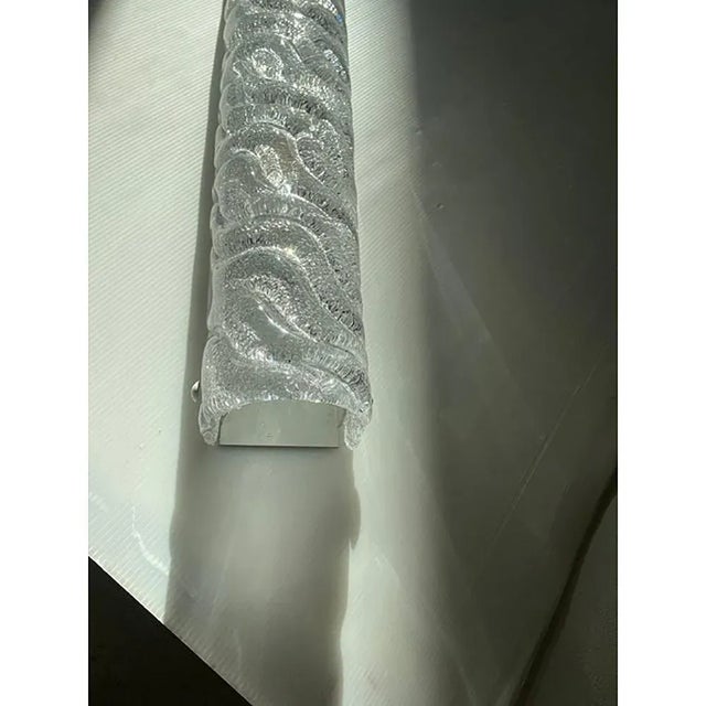 Early 21st Century Clear Graniglia Murano Glass Wall Sconce by simoeng For Sale - Image 5 of 7