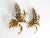 Mid-Century Modern Large Model Wisteria Gold-Plated Metal Wall Lamps by Hans Kögl, 1970s, Set of 2 For Sale - Image 3 of 18