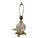 Hollywood Regency Vintage Waterford Crystal "Maeve" Globe Table Lamp With Shade & Crescent Brass Base For Sale - Image 3 of 6