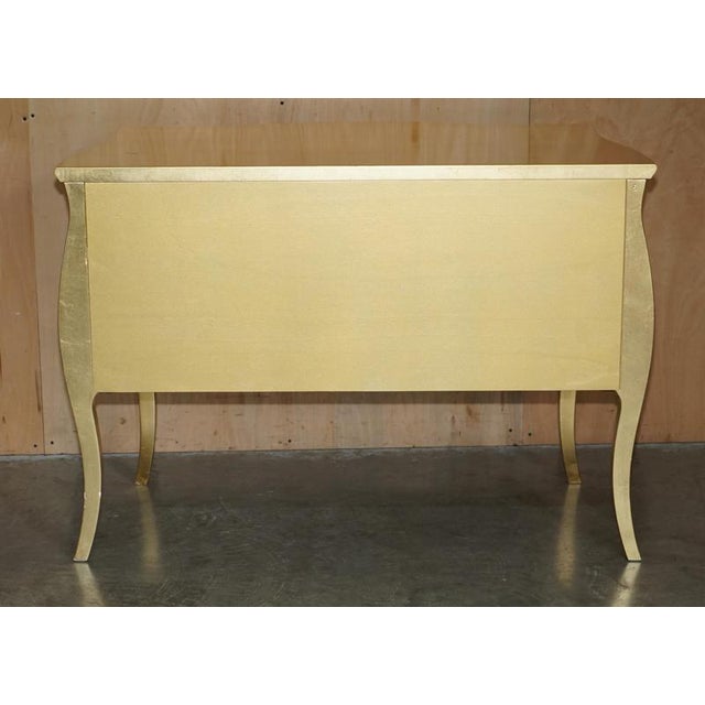 24ct Gold Leaf Canova Bombe Chest of Drawers by Fendi Casa For Sale - Image 15 of 18