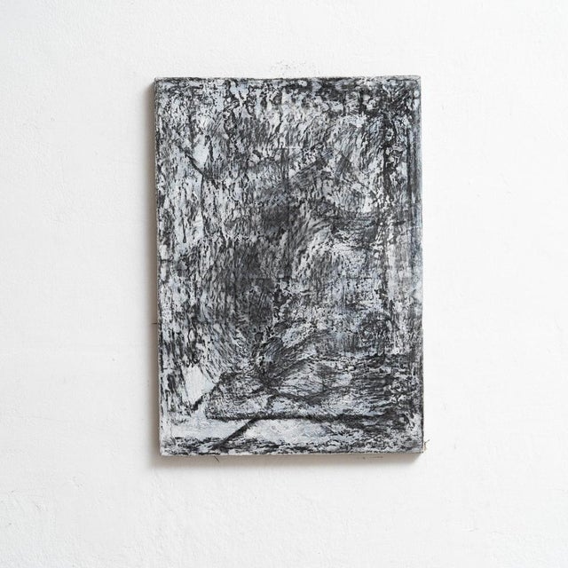 Painting in charcoal on canvas made by Enrico Dellatorre. The expressive vision of Enrico is an exploration of space in...