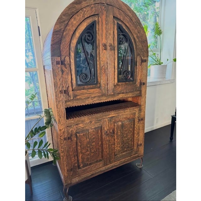 Wooden cabinet made from reclaimed wood from a 17th Century Peruvian Monastery. Dimensions are:42 inches wide 78 inches...