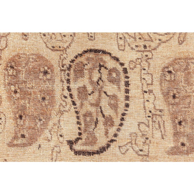 Authentic 19th Century Persian Tabriz Handmade Wool Rug For Sale - Image 4 of 8