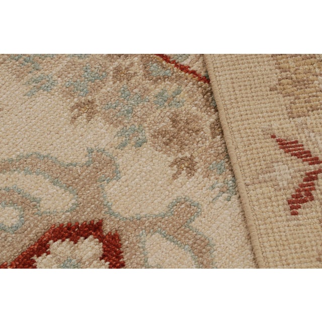 Textile Rug & Kilim’s Oushak Style Rug in Sky Blue With All Over Floral Patterns For Sale - Image 7 of 7