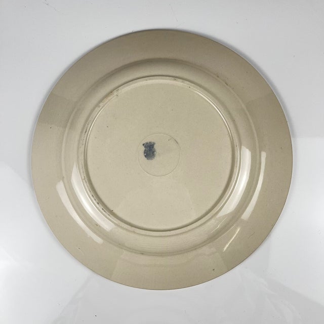 Demi-Porcelain Cake Plate from Badonviller, 1920s For Sale - Image 6 of 8