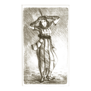 Art Deco Era Fashion Drawing -- The Flapper by Helen Farr Sloan