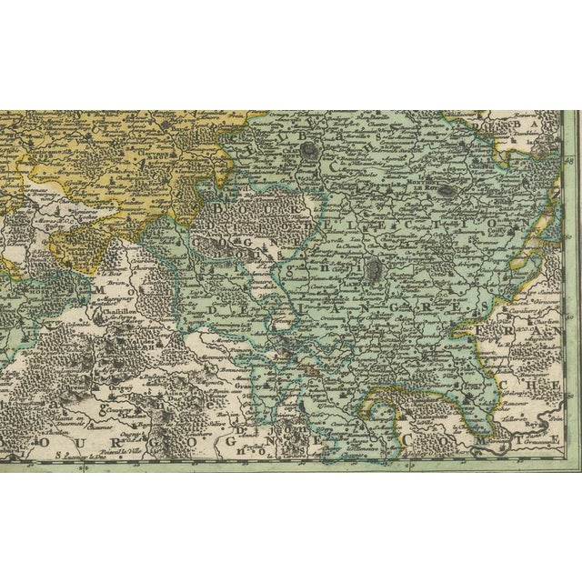 Antique Map of Champagne France by Johann Baptist Homann, 1710 For Sale - Image 4 of 8