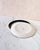 Ivory Set of 8 Minimalist "Variation 5 Dé" Dinner Plates by Ann Demeulemeester for Serax, in White Glazed Porcelain With Organic Black Border For Sale - Image 8 of 10