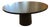 Ebonized Oak Round Dining Table With Columnar Base For Sale