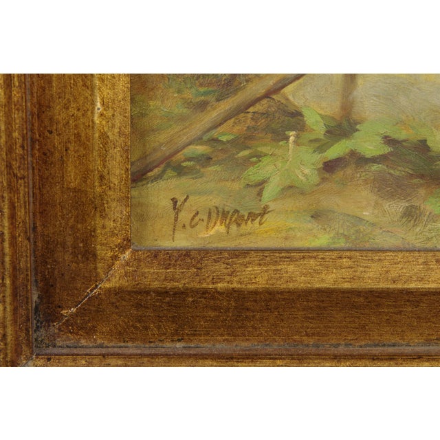 Gustavian (Swedish) Children With Dog - Signed Oil Painting in Prunkrahmen For Sale - Image 3 of 4