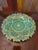Glass Antique Bohemian Glass Moser Jade Opaline Plate 24k For Sale - Image 7 of 8