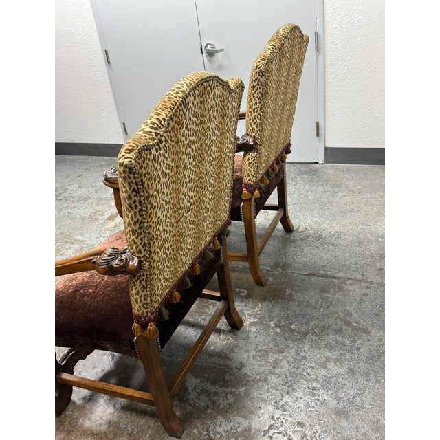 Provasi Bespoke Baroque Carved Wood Armchairs, Pair For Sale - Image 4 of 12