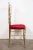 Brass Pair of 1960s Italian Brass Chiavari Side Chairs With Red Velvet Seats For Sale - Image 8 of 12