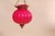 Indian Rajasthani Style Pumpkin-Shaped Pink Hand-Blown Glass Lantern with Brass Accents, 1970s For Sale - Image 3 of 9