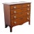 1800s Solid Wood Chest of Drawers With Glass Handles For Sale