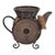 Vintage World Market Handmade Wicker & Metal Teapot Basket NWT 2000-2015 Era For Sale