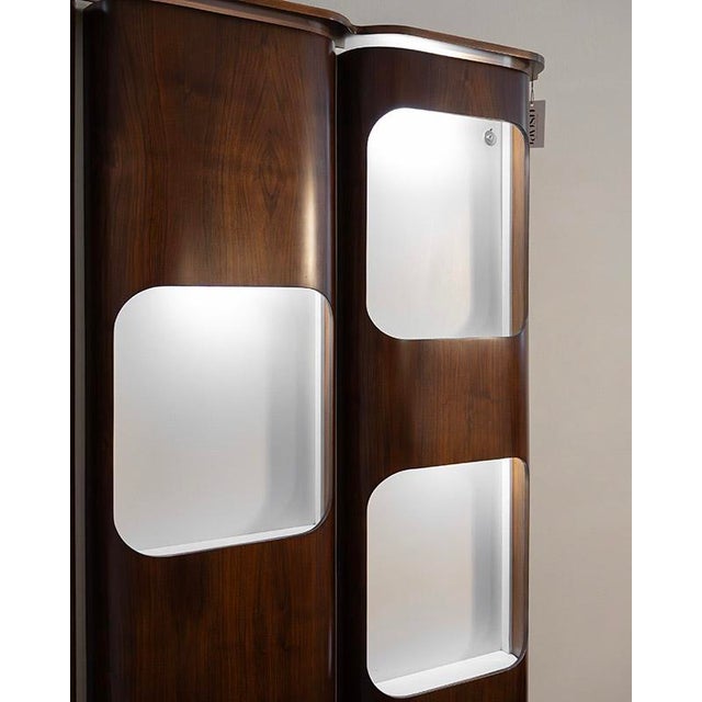 1960s Mid-Century Modern Italian Bar with Panel, 1960s, Set of 2 For Sale - Image 5 of 11