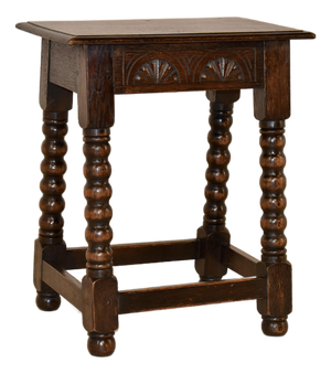 19th Century English Oak Joint Stool
