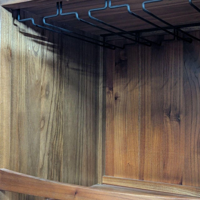 Crate & Barrel Marin Shiitake Bar Cabinet For Sale - Image 10 of 10