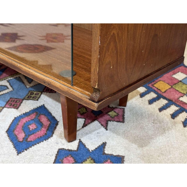 Wood English Teak Display Cabinet, 1970s For Sale - Image 7 of 14