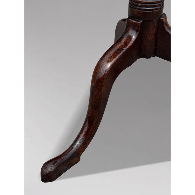 Late 18th Century Antique George III Mahogany Tripod Table, 1790 For Sale - Image 5 of 8