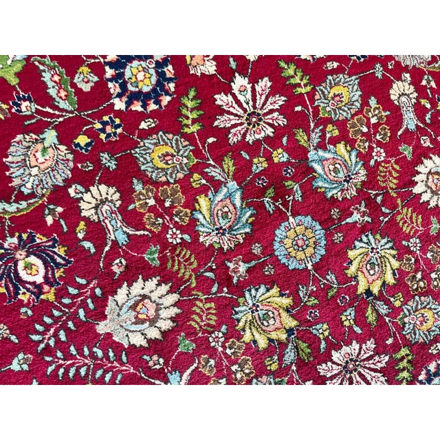 Mid 20th Century 1940s Vintage Persian Tabriz Rug For Sale - Image 5 of 10