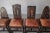 Gothic Primitive Hand Carved Wood and Leather Chairs - 4 Available For Sale - Image 3 of 13