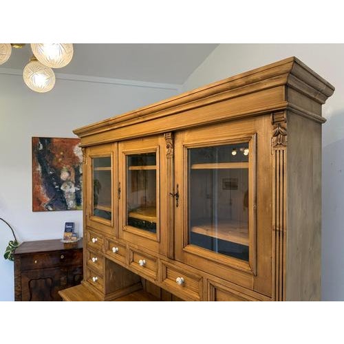 Wood Gründerzeit Kitchen Cupboard in Wood For Sale - Image 7 of 15