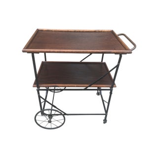 Vintage Industrial Bar Cart For Sale