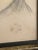 Mid 20th Century Classical Female Portrait Original Framed Pencil Drawing on Paper For Sale - Image 5 of 10