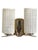Vintage Enameled Glass, Brass & Nickel Two Light Wall Sconces - Set of Three For Sale - Image 10 of 17