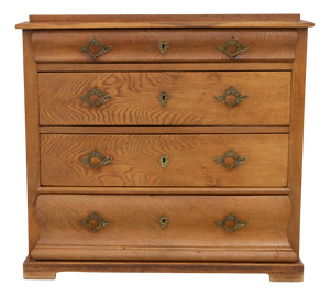 Antique Danish Oak Commode, 1850s