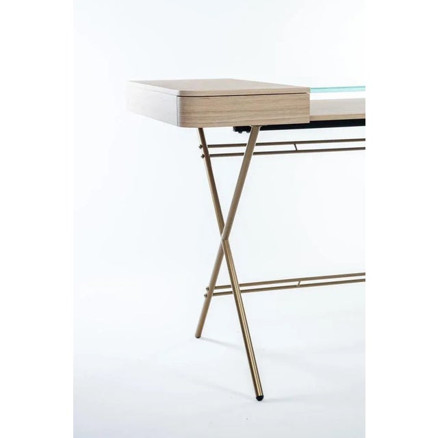 Paint Cosimo Desk with Natural Oak Veneer Top by Marco Zanuso Jr. for Adentro, 2023 For Sale - Image 7 of 8