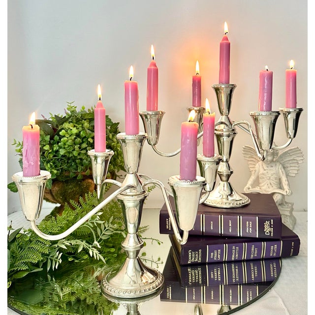 Vintage Duchin Creations Sterling Silver Candelabras - 2 Piece Set For Sale In Phoenix - Image 6 of 9