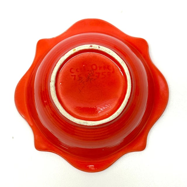 Vintage Red Ceramic Lidded Container Curation - Group of 3 For Sale - Image 12 of 17