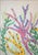 Illustration 2026, Tropical Corals, Illustration Style Painting Triptych, Modern Seascape, Acrylic Paint on Watercolor Paper by Romina Milano For Sale - Image 3 of 11