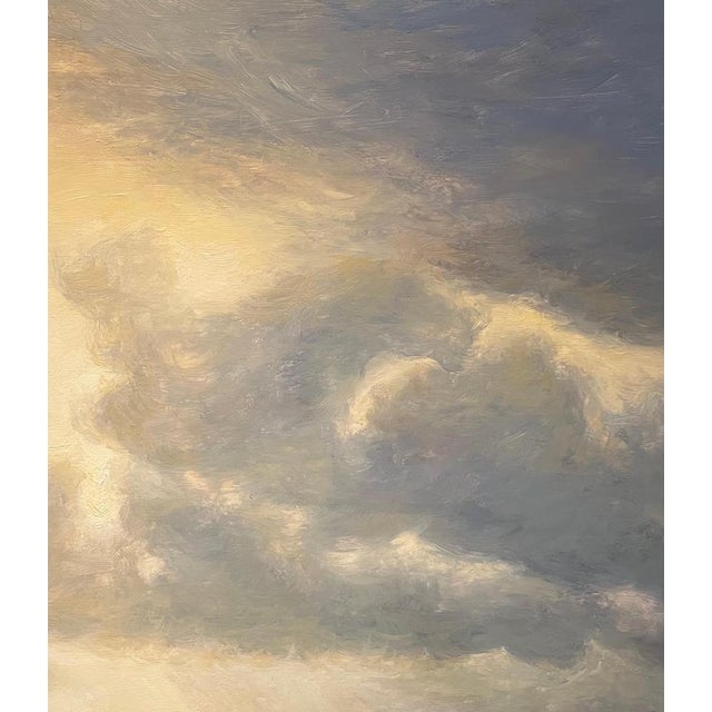 Claude Sauthier, Clouds Over the Sea, 1970s, Oil on Wood For Sale - Image 4 of 13