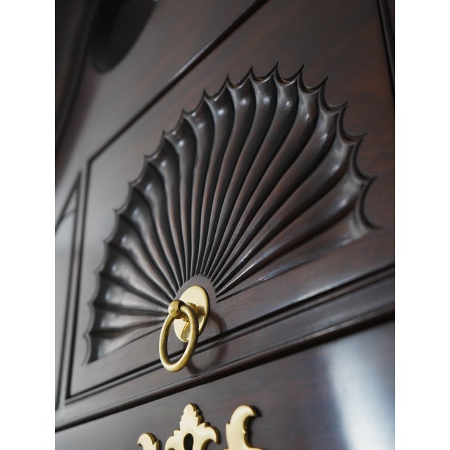 Stickley Colonial Williamsburg Cw 190 Mahogany High Chest For Sale - Image 11 of 18