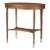Early 20th Century Antique English Hepplewhite Carved Bellflower Mahogany Caned Oval Side Table For Sale