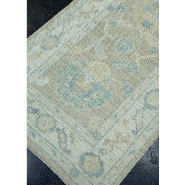 Turkish Turkish Oushak Runner Rug 2'10" x 16'6" #17559 For Sale - Image 3 of 8