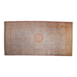 Antique Distressed Khotan Carpet - 7'10" x 15'5" For Sale