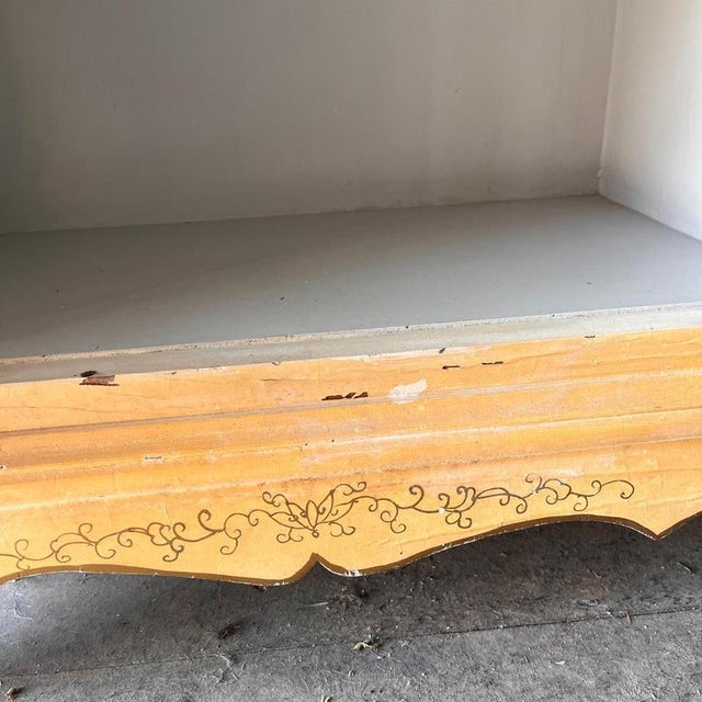 Wood Vintage Painted Cabinet in Wood For Sale - Image 7 of 11