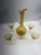 An elegant 5-piece vintage liqueur/wine set crafted in vibrant honey-amber hand-blown art glass. The footed pitcher...