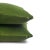 2020s Moss Green Texture Velvet Pillow Cover - Dark Olive Green Stripe Velvet Square Cushion Case For Sale - Image 5 of 6