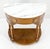 MINT Walnut Marble Top Neoclassical Demi Lune Bronze Mount Console Table 1 Drawer