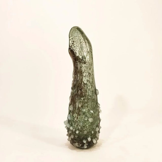 Great Murano crystal decorative vase of the 60s. Large stylized body, manufactured by the process in which the piece is...