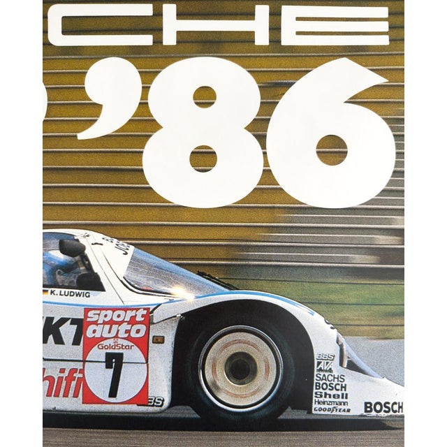 Cup 86 Porsche Poster from Erich Strenger, 1986 For Sale - Image 6 of 9